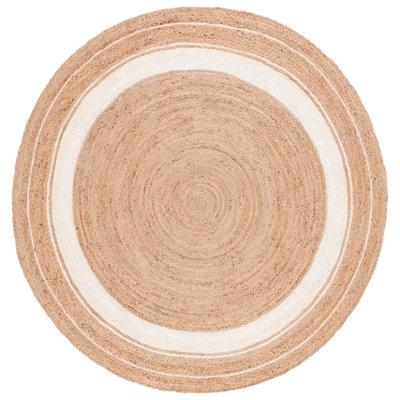 Pellet Natural Fiber Flat Weave Jute Rug