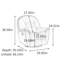 Fauteuil inclinable multifonctionnel en similicuir