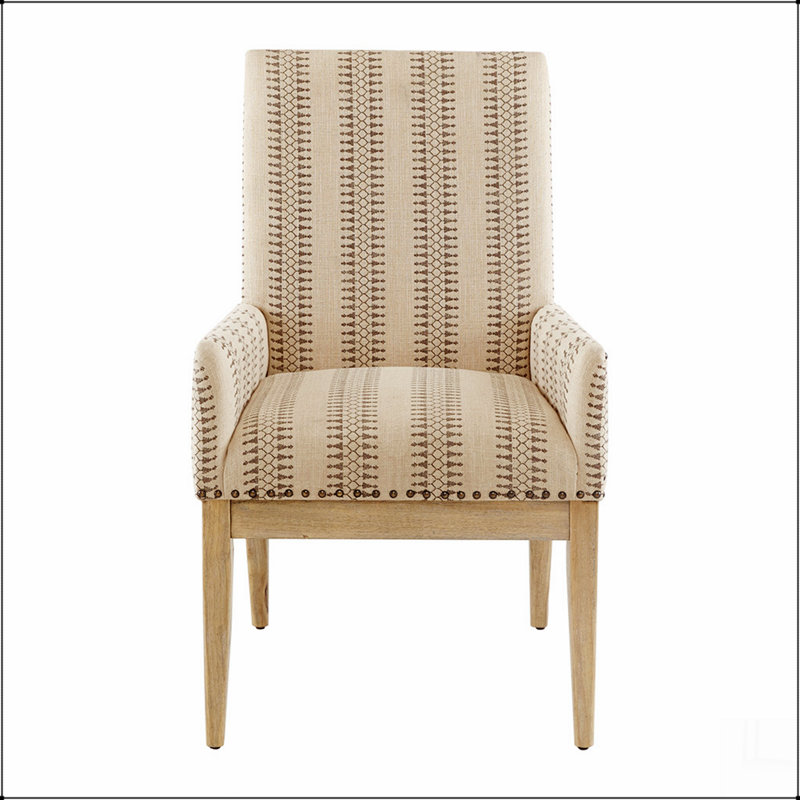 Chaises de salle à manger avec accoudoirs, ensemble de 2