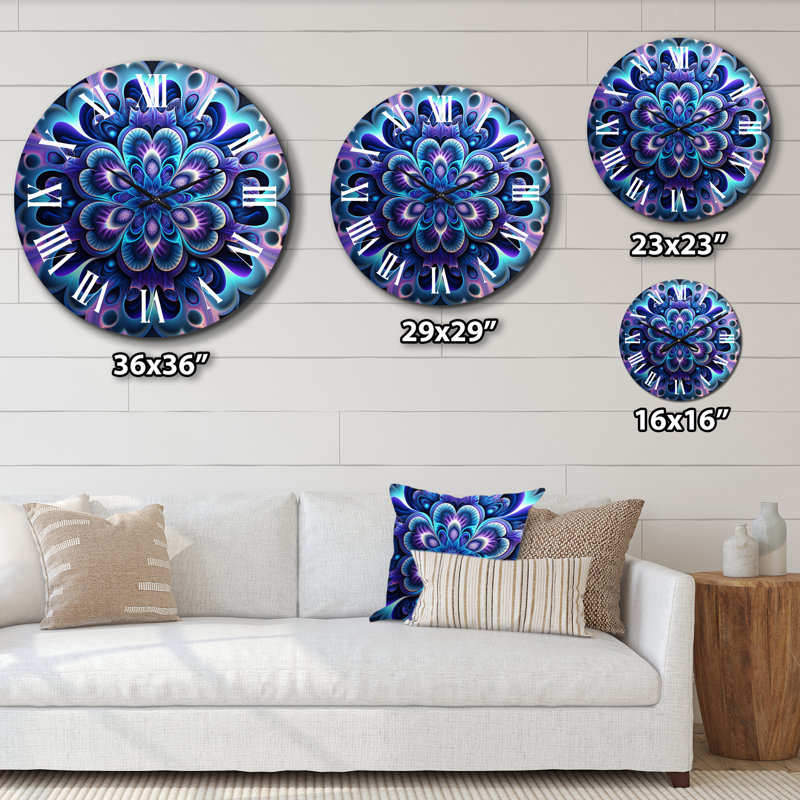 Dillwyn - Boho Mandala Wall Clock, Petit