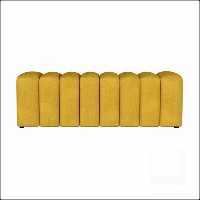 Banc d'appoint rembourré en tissu