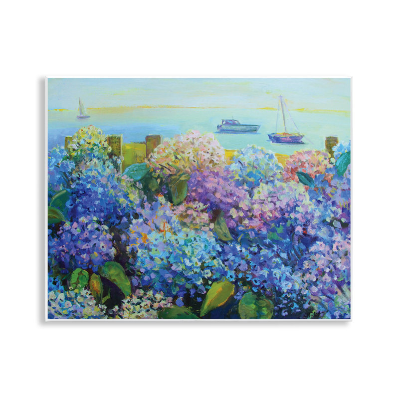 «Hydrangea by the Sea», art mural par Catherine Elliot