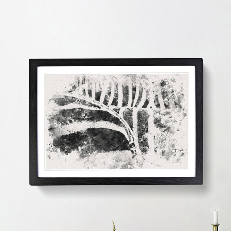 The Stripes of the Zebra - Picture Frame Painting Print, Black Framed, 62cm H x 87cm W x 2cm D