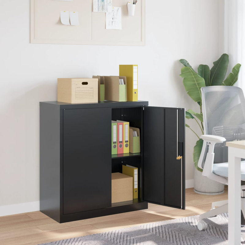 31.1'' Wide Storage Cabinet, Anthracite
