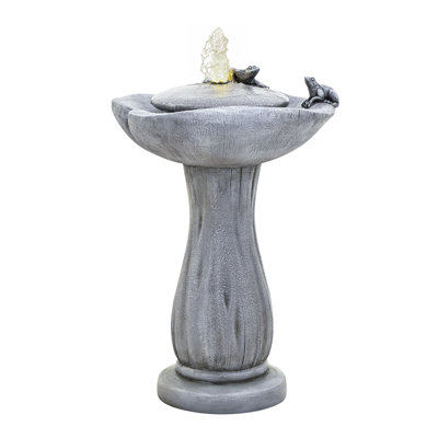 Fontaine d'eau 24 po avec bain d'oiseaux