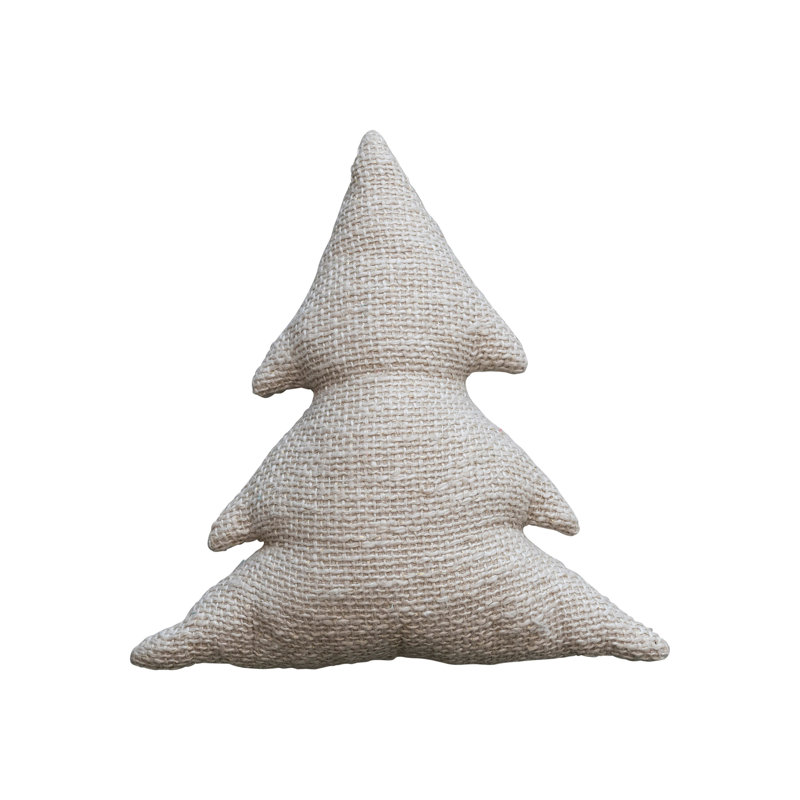 Coussin en coton avec fil métallique doré