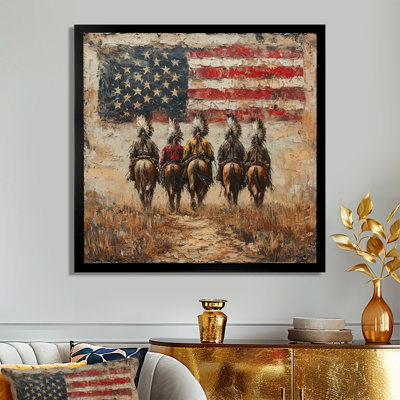Margunde Scenes Of Native American Culture Left Behind II  Native American art Wall Art