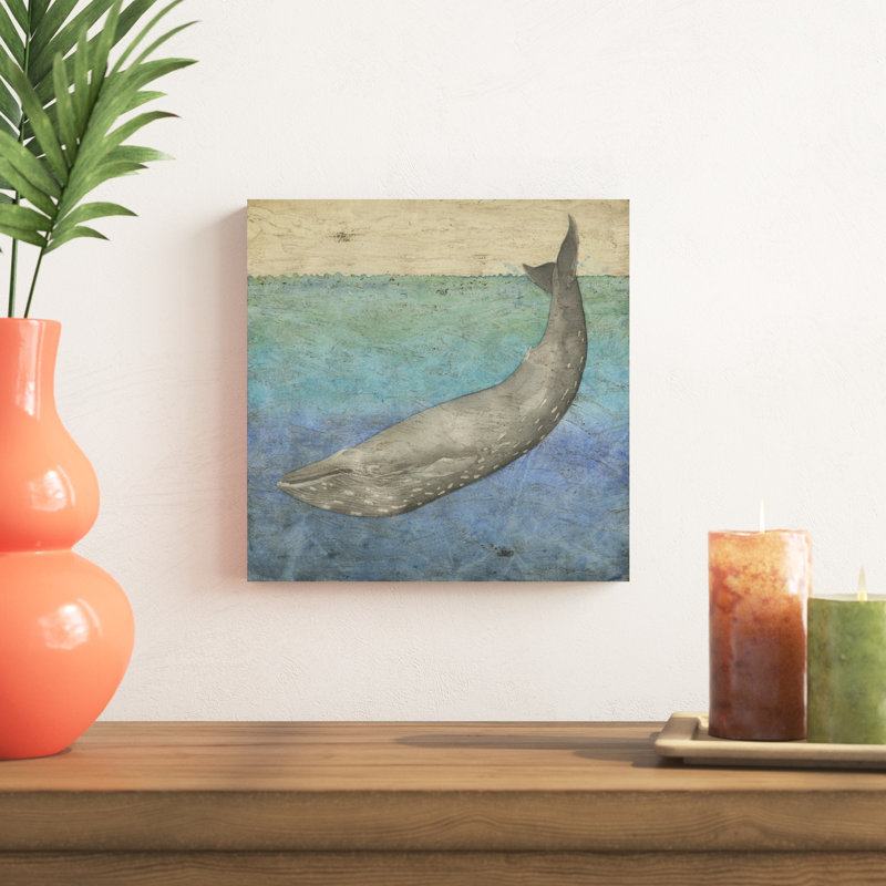 Baleine plongeante I, H 12 po x l 12 po x P 1,25 po