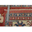Tapis unique en laine noué à la main rouge / beige / bleu de 8 pi 6 po x 13 pi 2 po Ludford