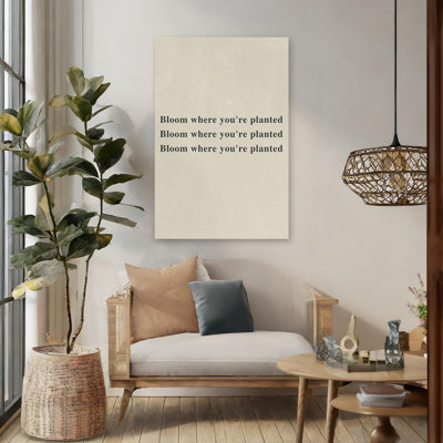 Bloom, impression d'art typographique minimaliste