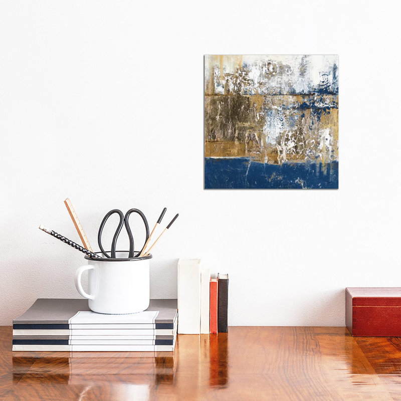 Blue Contemporaneo by Patricia Pinto - Wrapped Canvas Painting, 30.48 cm H x 30.48 cm W
