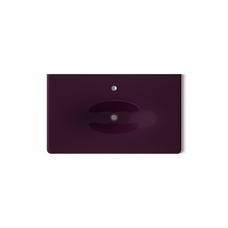 Iron Impressions 38" Single Bathroom Vanity Top, Black Plum, Single
