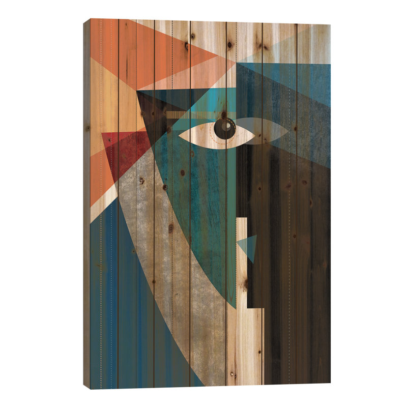 «The Kiss» par Soul Curry, impression et illustrations - Art graphique sans cadre, H 26 po x l 18 po x P 1,5 po