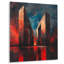 Salon d'art mural bleu et rouge National Pride Monument-930350824-930350825