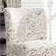 Chaise à imprimé lettres anglaises en mélange de blanc, sans accoudoirs, style contemporain, dossier et pieds amovibles, 54,7 cm (l) x 75,6 cm (p) x 84,2 cm (h), revêtement en tissu.