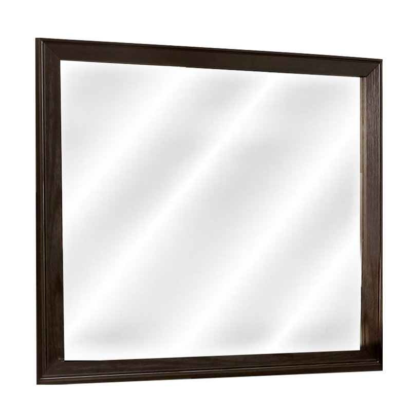 Miroir Apisan 3Mm au fini noyer
