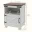 Table d'appoint de style campagnard moderne avec tablette et garde-robe, blanche-1584875265-1593651942