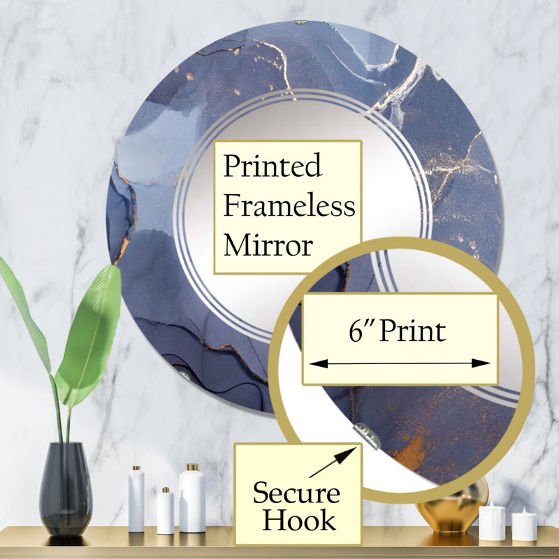Miroir de salle de bain mural rond, 32 po x 32 po