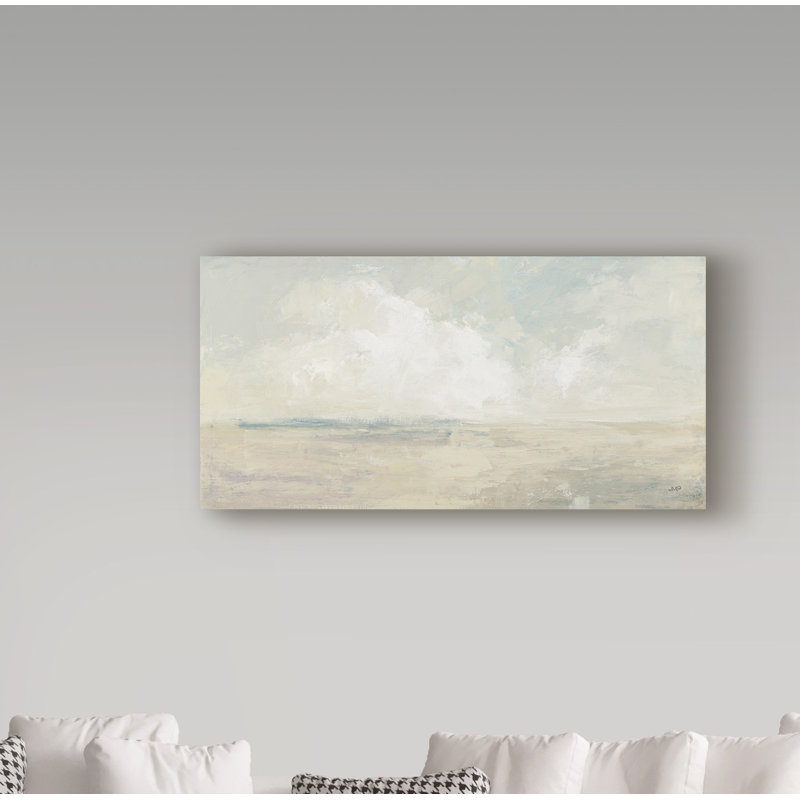 Art mural sur toile tendue - «Sky and Sand» de Julia Purinton pour décoration de salon, de chambre à coucher ou de bureau - 24 x 47