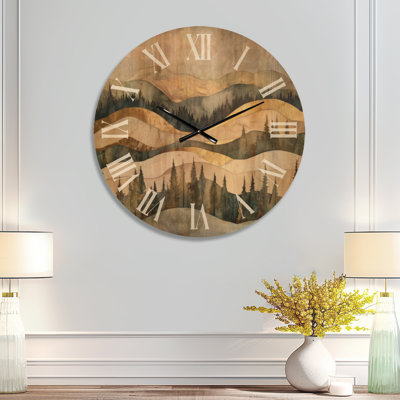 Très grande horloge murale Woodland