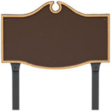 Colonial 1-Line Wall Address Plaque