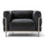 Fauteuil en cuir Khayla