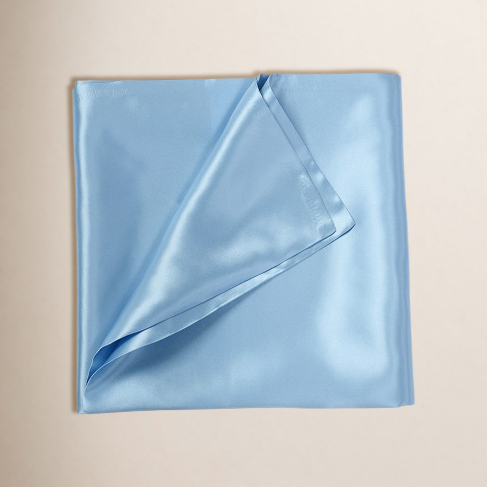 Baleine Silk Pillowcase, Blue, Standard