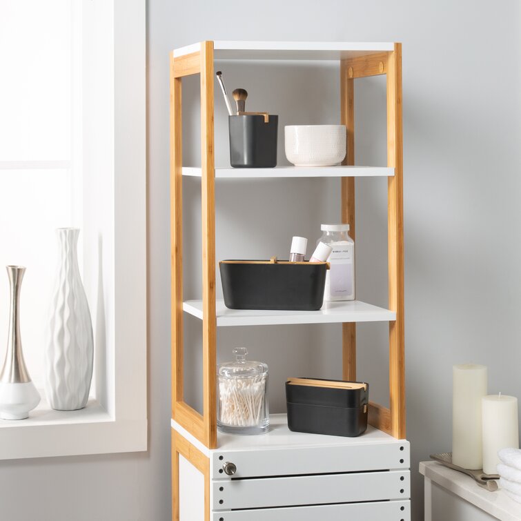 Organize It All Rendition Free Standing Linen Tower