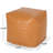 Candy Contemporary Faux Leather Suqare Pouf
