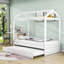 Lit plateforme simple avec lit gigogne
