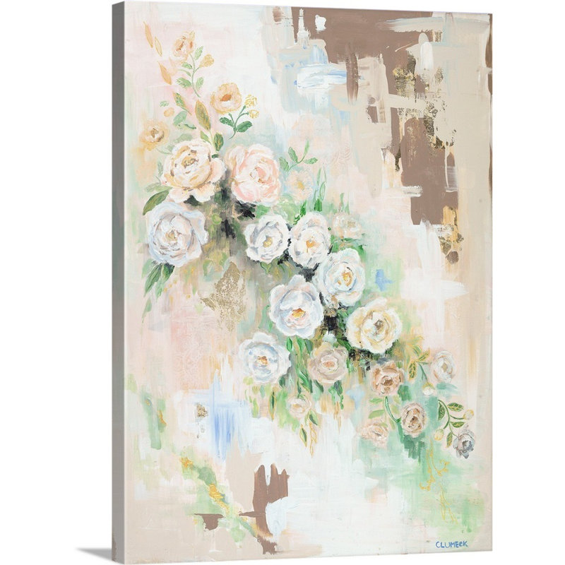 Fleurs printanières par Alana-imprimé sur toile, H 16 po x l 12 po x P 1,25 po, Toile tendue