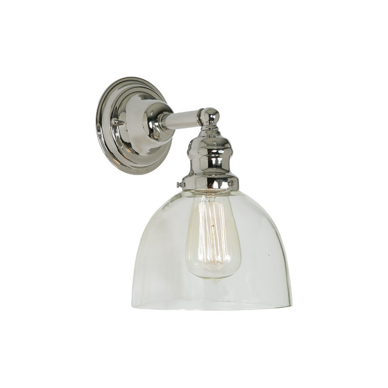 Shumway Armed Sconce, Polished Nickel