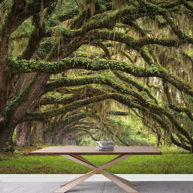 Oak Tree Forest Landscape In Oaks Avenue, 66" L x 96" W