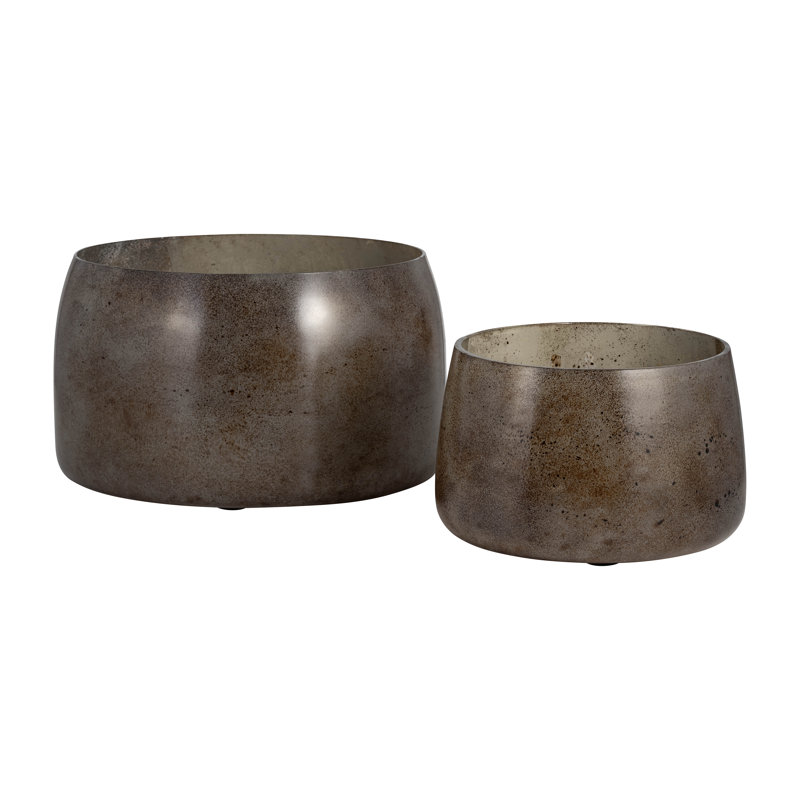 Amata Handmade Glass Decorative Bowl - Set of 2