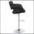Black Adjustable Bar Stool