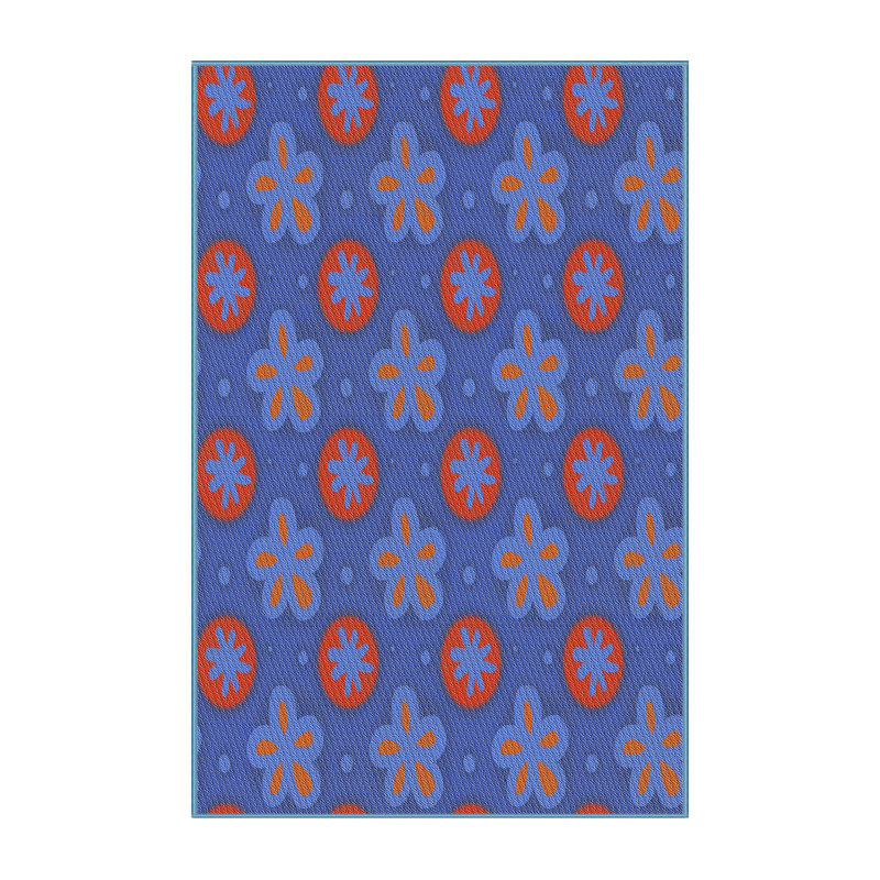 Mauve Non disponible/rose Tapis décoratif, Rectangle 6 pi x 9 pi