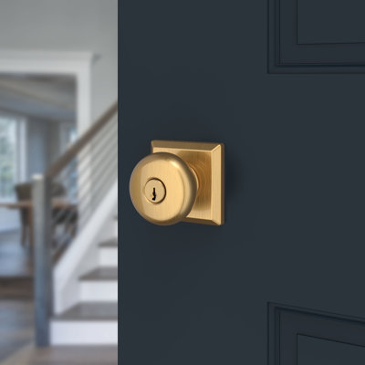 Entry Lifetime (PVD) Satin Brass Round