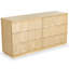 Deziree Wood 6 Drawer Dresser-1392604593