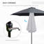 Poteet 2.7M Garden Parasol Umbrella Aluminium Frame-1416485956