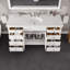 Ensemble de meuble-lavabo simple 60 po avec plateau en quartz Carrara et lavabo sous-comptoir en porcelaine Elite Stamford-112460353