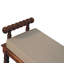 Linen Blend Upholstered Bench