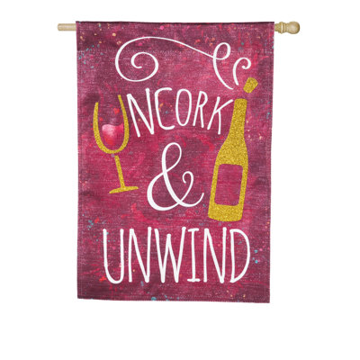 Double Sided 44'' H x 28'' W Polyester House Flag