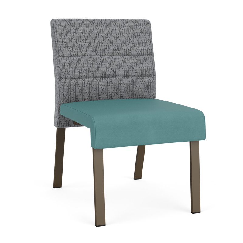 Chaise d'invité sans accoudoirs Waterfall, Bronze, Vinyle Patriot Plus Bordeaux