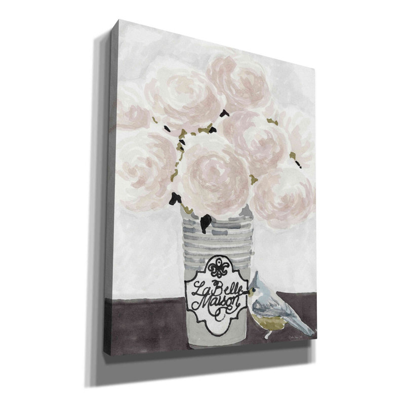 «Parisian Pot 1» par Stellar Design Studio, art mural sur toile, H 34 po x l 26 po x P 1,5 po