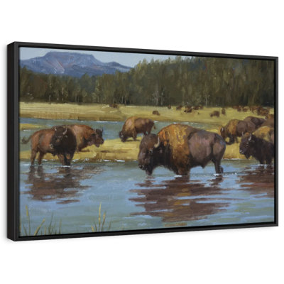 " Buffalo Crossing Wall Art "