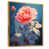 Toile avec cadre flottant or
