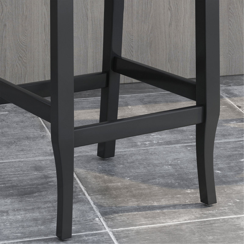 Tabourets de comptoir à oreilles capitonnés contemporains en tissu au design exquis et au confort supérieur