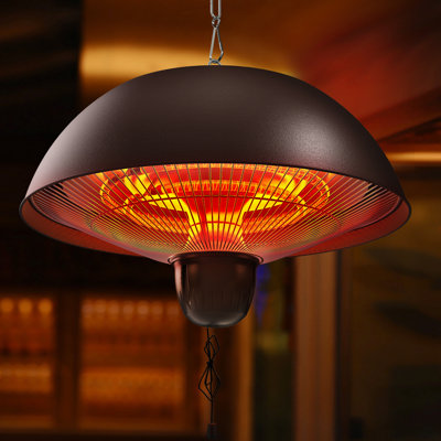 Chauffe-terrasse électrique suspendu 1500 Watts