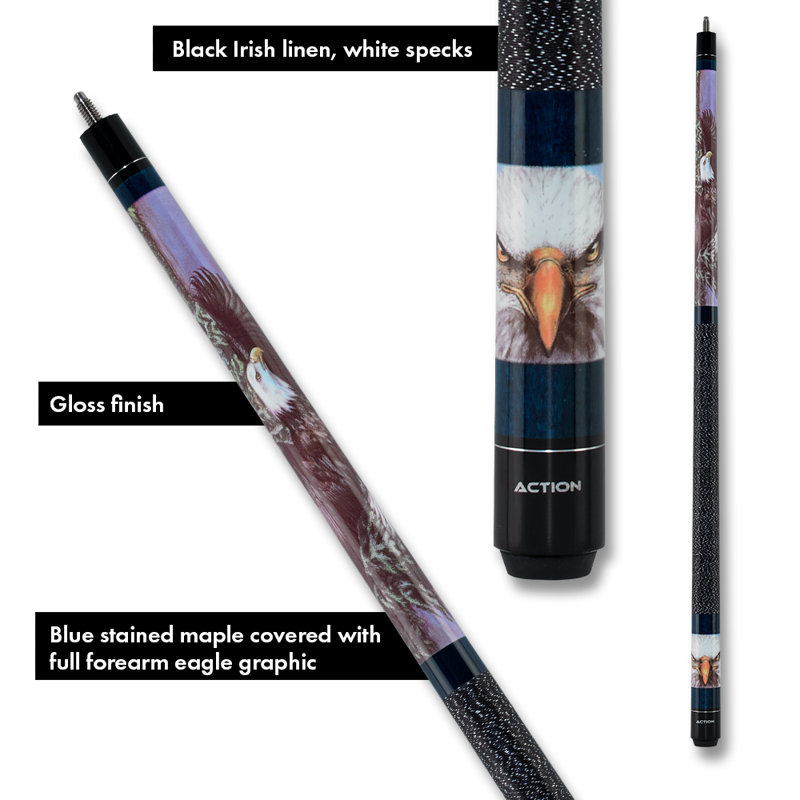 Action Wood Pool Cue, 20 oz.