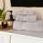 Menelaus Chevron Zero Twist Solid Cotton 3 Piece Bathroom Towel Set-1369737437